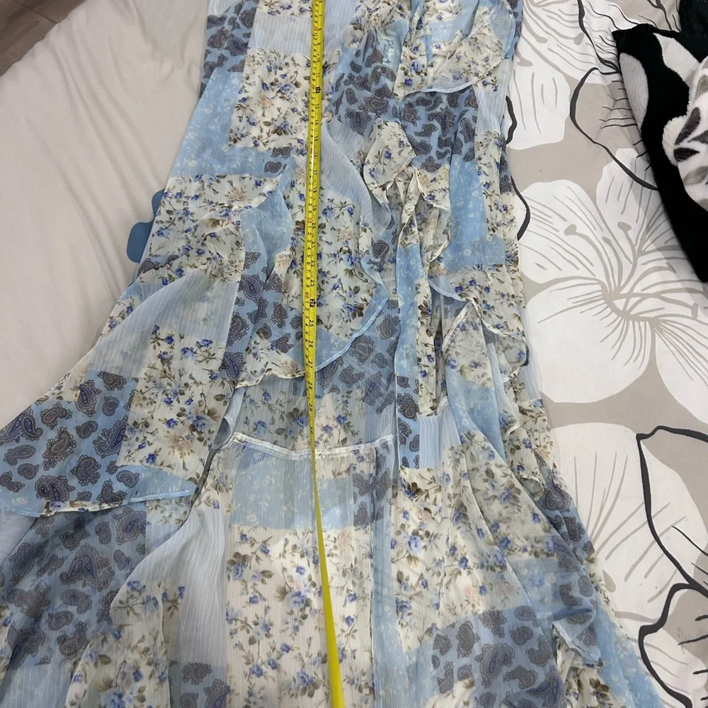 PLAYA LUCILE • Blue Patchwork Sarong • sz Small • - Picture 10 of 16